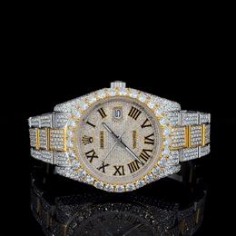 Roman Gold A Timepiece of Royal Sparkle & PrestigeBy CrownIce