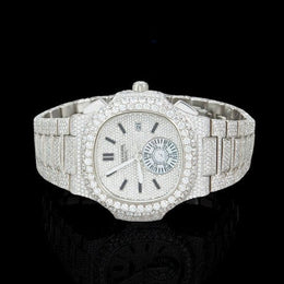 The Ice Monarch Bold & Brilliant All-White Timepiece By CrownIce